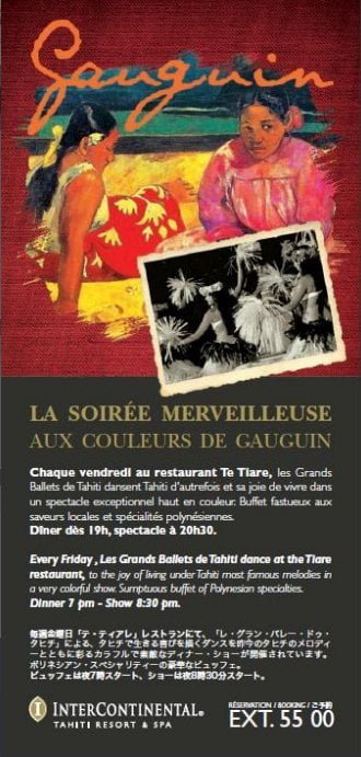 Soirée Merveilleuse aux couleurs de Gauguin 