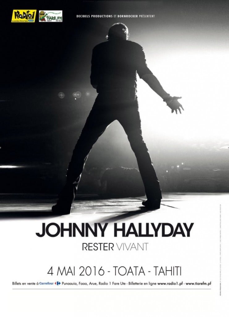 JOHNNY HALLYDAY EN CONCERT À TAHITI
