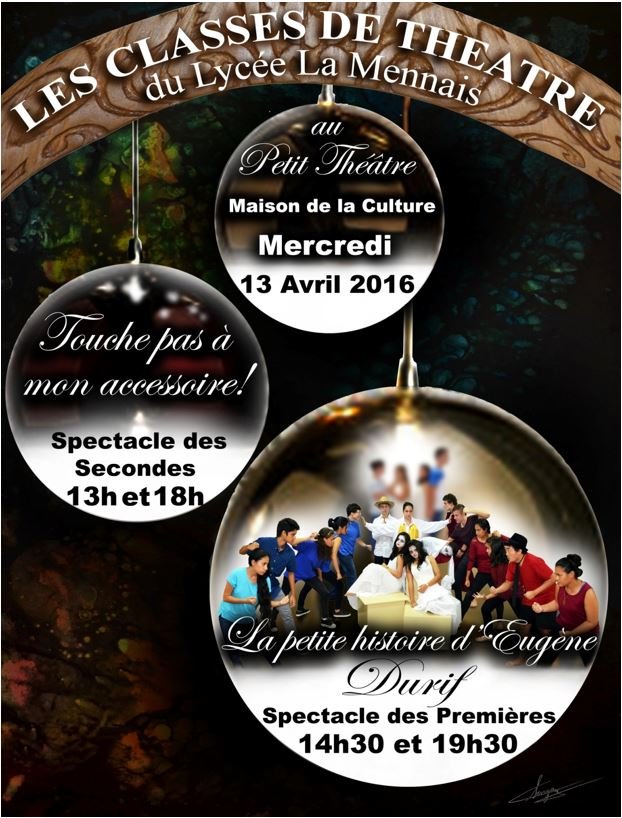 Rencontres théâtrales : Ne Touche Pas à Mon Accessoire et La petite histoire d’Eugène Durif