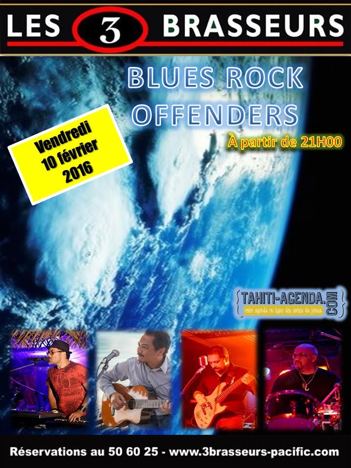 BLUES ROCK OFFENDERS aux 3 Brasseurs