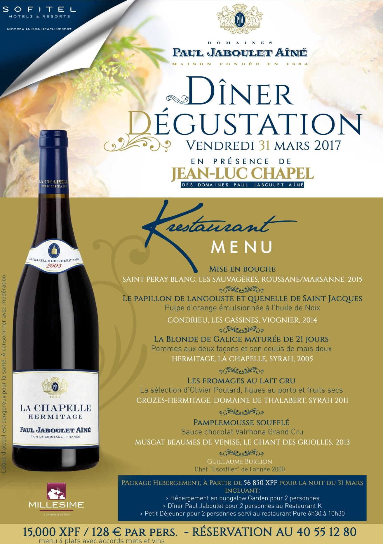 Wine Dinner Paul JABOULET