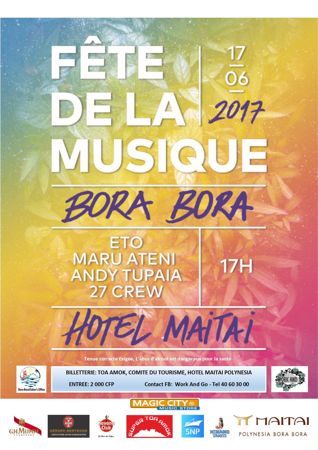 Fête de la musique au Maitai Bora Bora