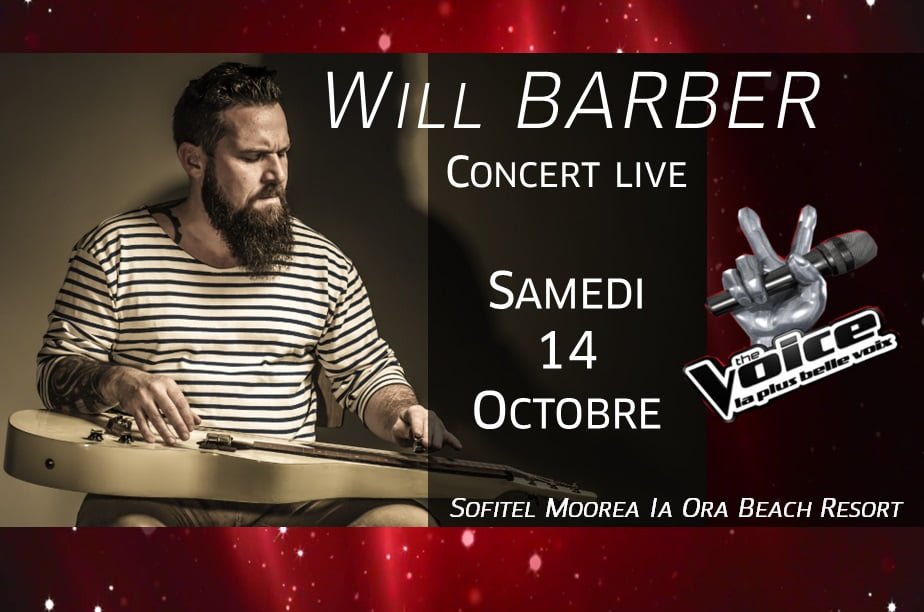 Will BARBER en cocnert au Sofitel Moorea