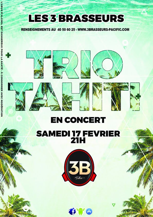 TRIO TAHITI EN CONCERT AUX 3B