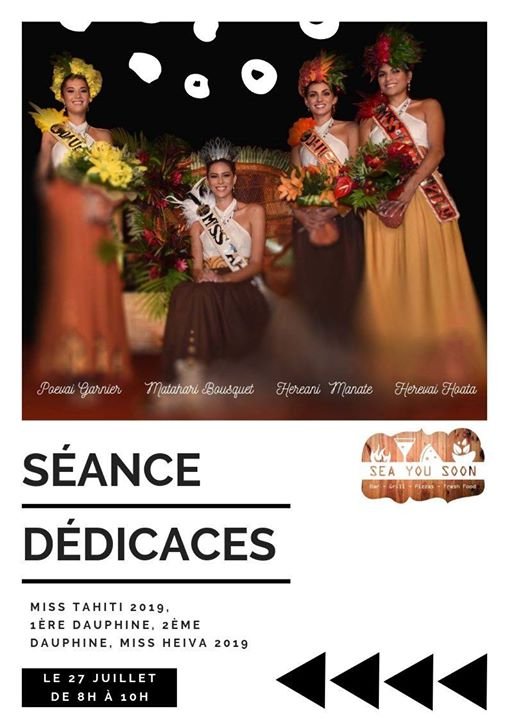 Séance de dédicaces des Miss Tahiti @ Sea You Soon - Le QG