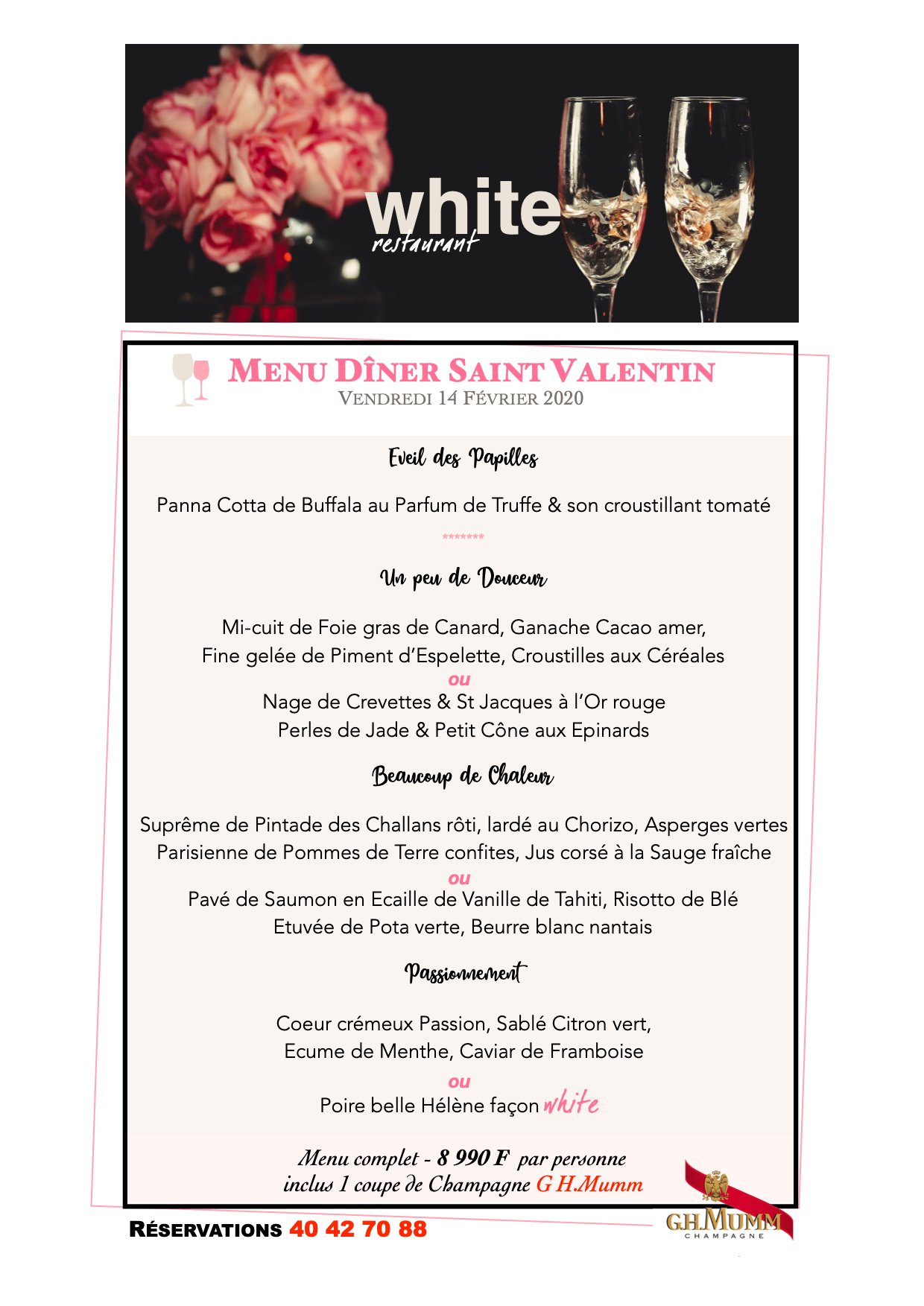 Valentins & Valentines au white