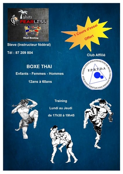 Nouveau Club de Boxe Thaï - As Tahiti Fearless