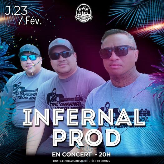 Jeudi 23 Février - 20H𝗩𝗲𝗻𝗲𝘇 𝗱𝗮𝗻𝘀𝗲𝗿 Avec INFERNAL PRODLocal Music RDV aux 3B...