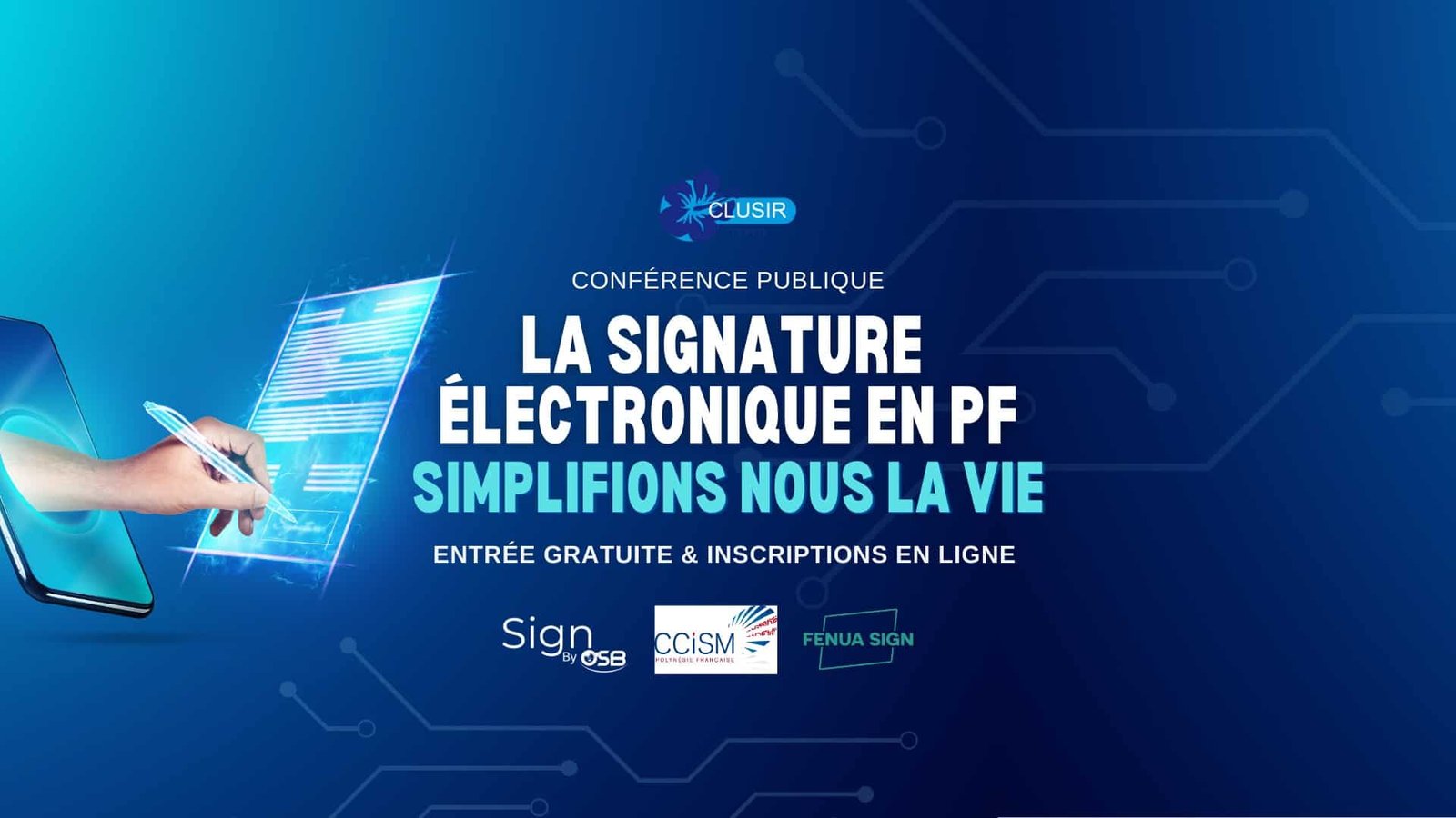 Conférence publique - La signature électronique en Polynésie