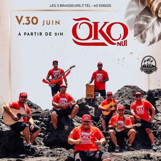 Le groupe 𝗢𝗞𝗢 vous attends aux 3 Brasseurs le 𝗩𝗘𝗡𝗗𝗥𝗘𝗗𝗜 𝟯𝟬 𝗝𝗨𝗜𝗡 dès 21:00   Un me...