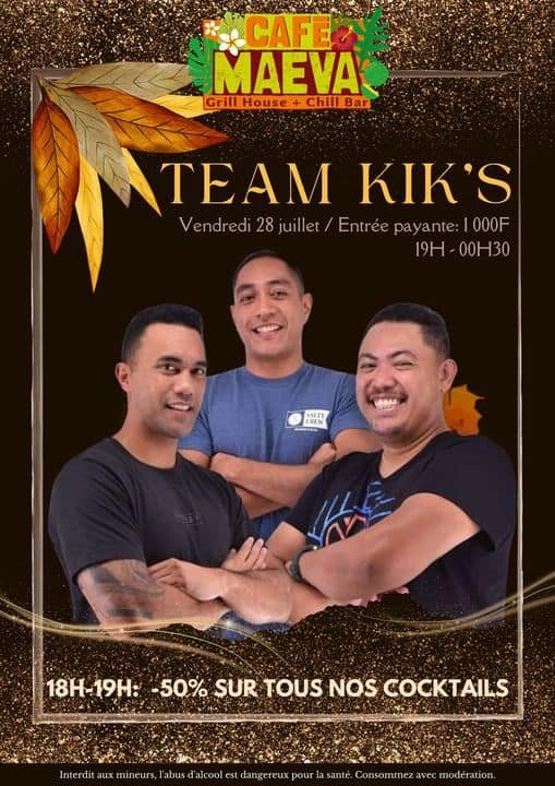 Team Kikiriri au Café Maeva