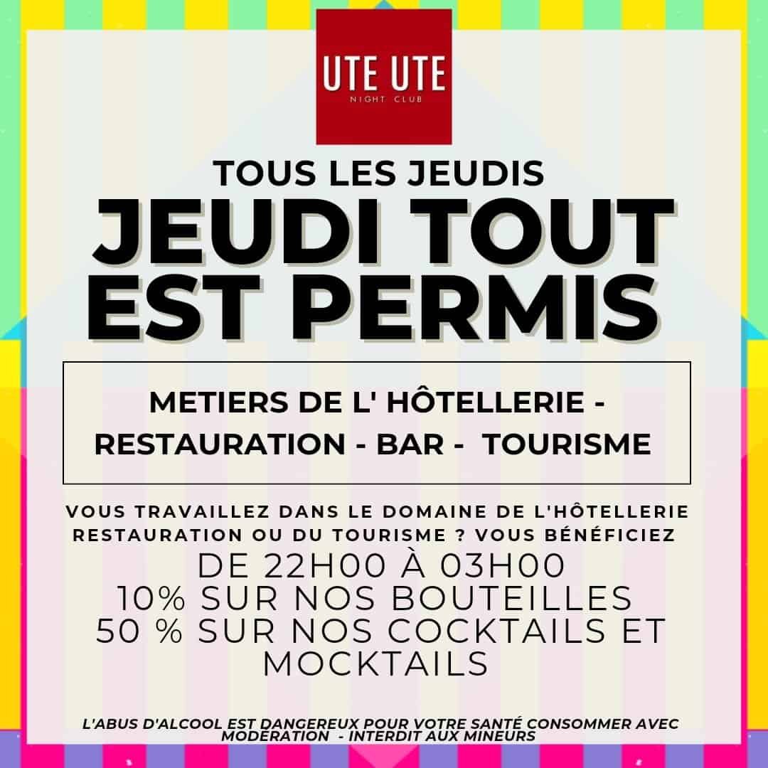 Jeudi tout est permis
